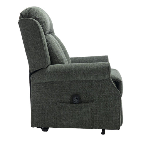 The Darwin - Dual Motor Riser Recliner Mobility Arm Chair in Fern Fabric - Refurbished - image 7