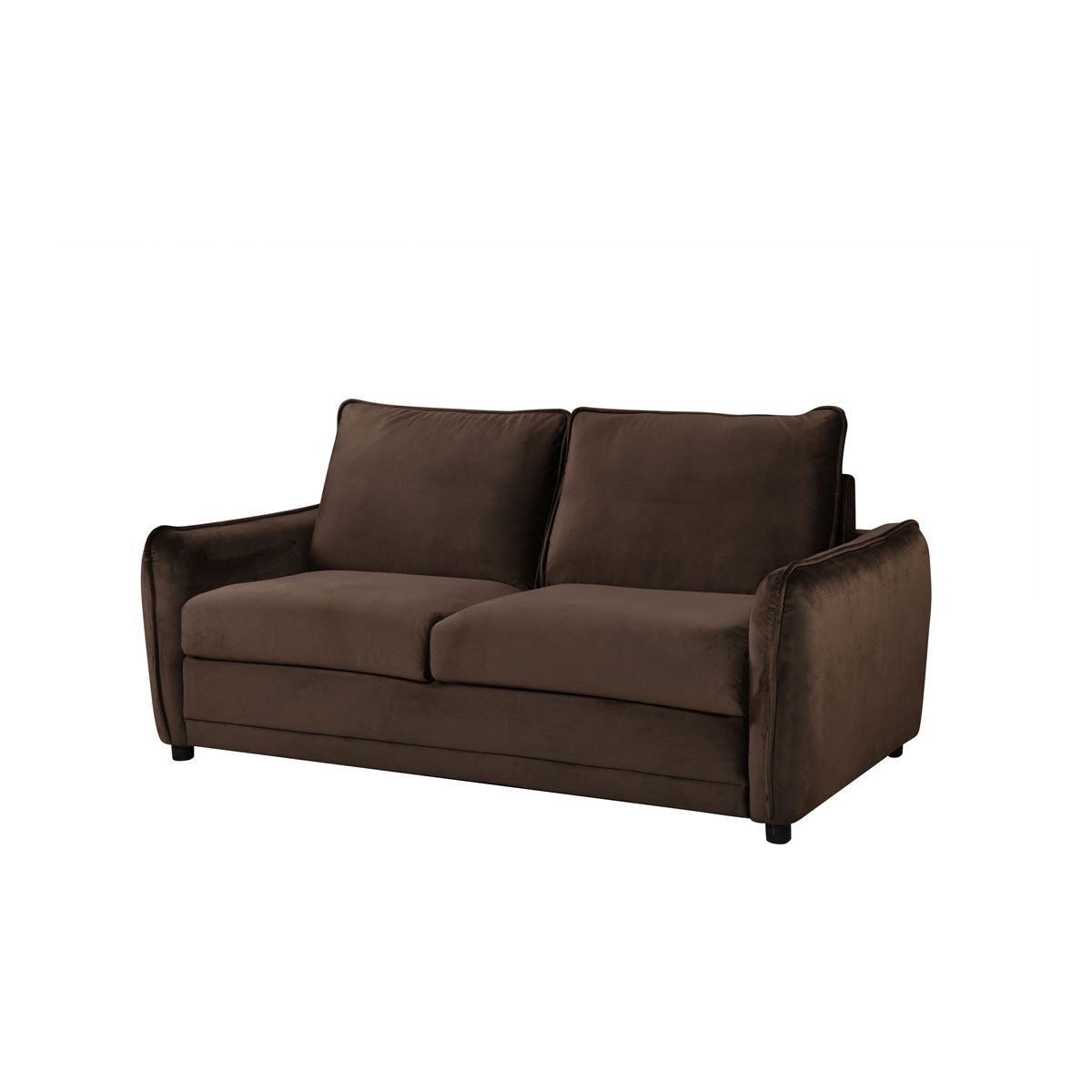 Titan 2 Seater Sofa Bed in Chocolate Fabric - primary product image
