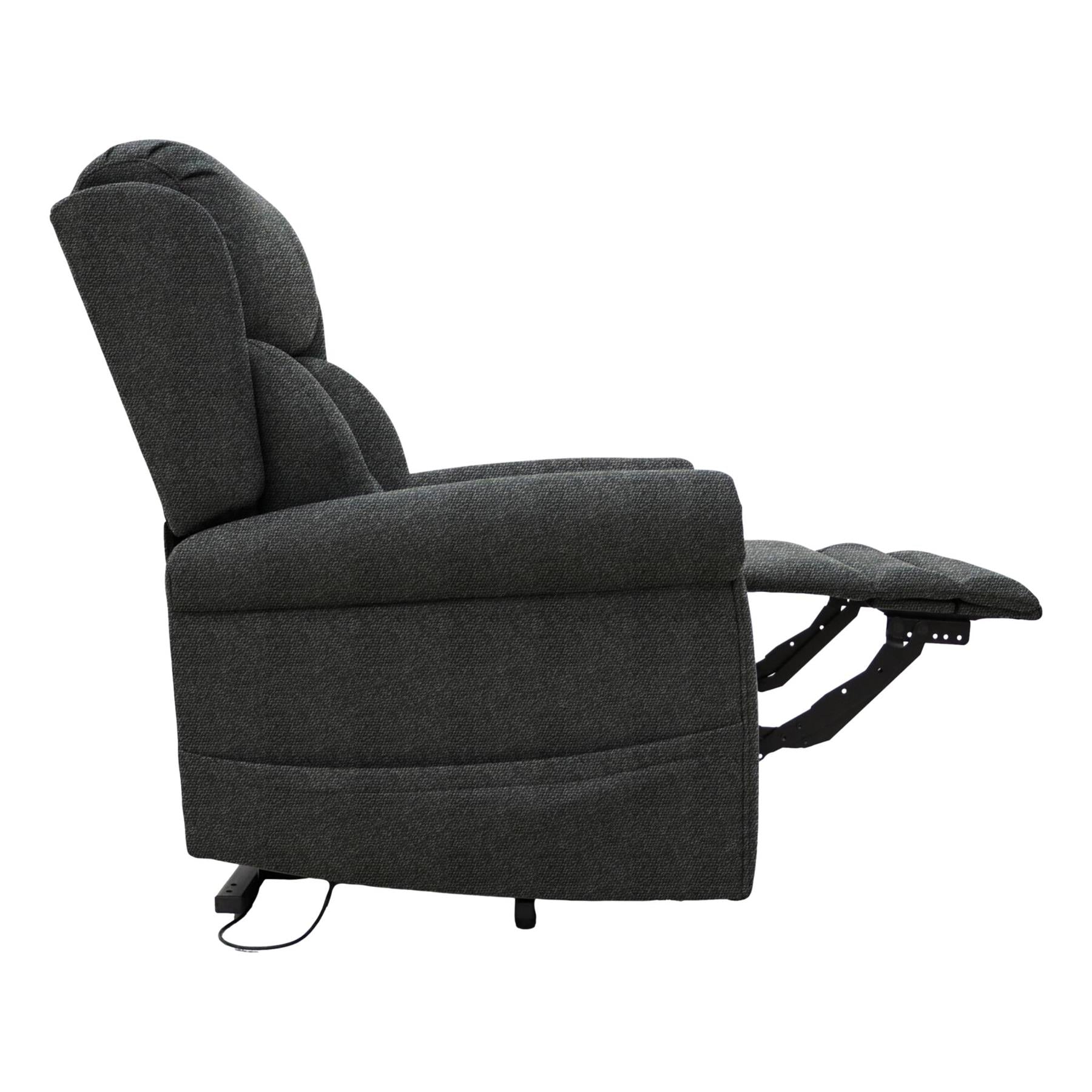 Nevis Petite – Triple Motor Riser Recliner Mobility Chair in Graphite Grey Fabric