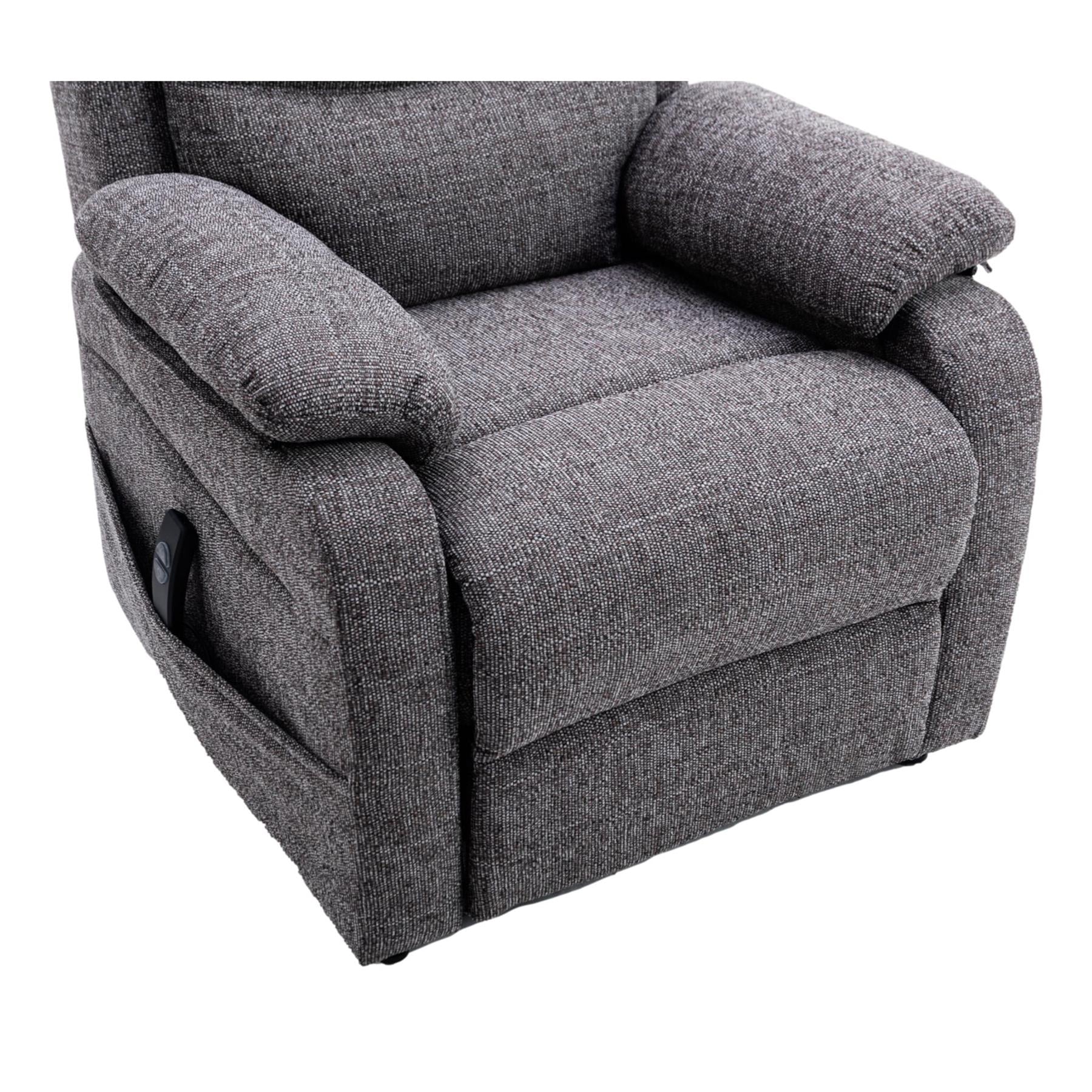 The Bamford - Single Motor Riser Recliner Chair in Grey Fabric - Refurbished