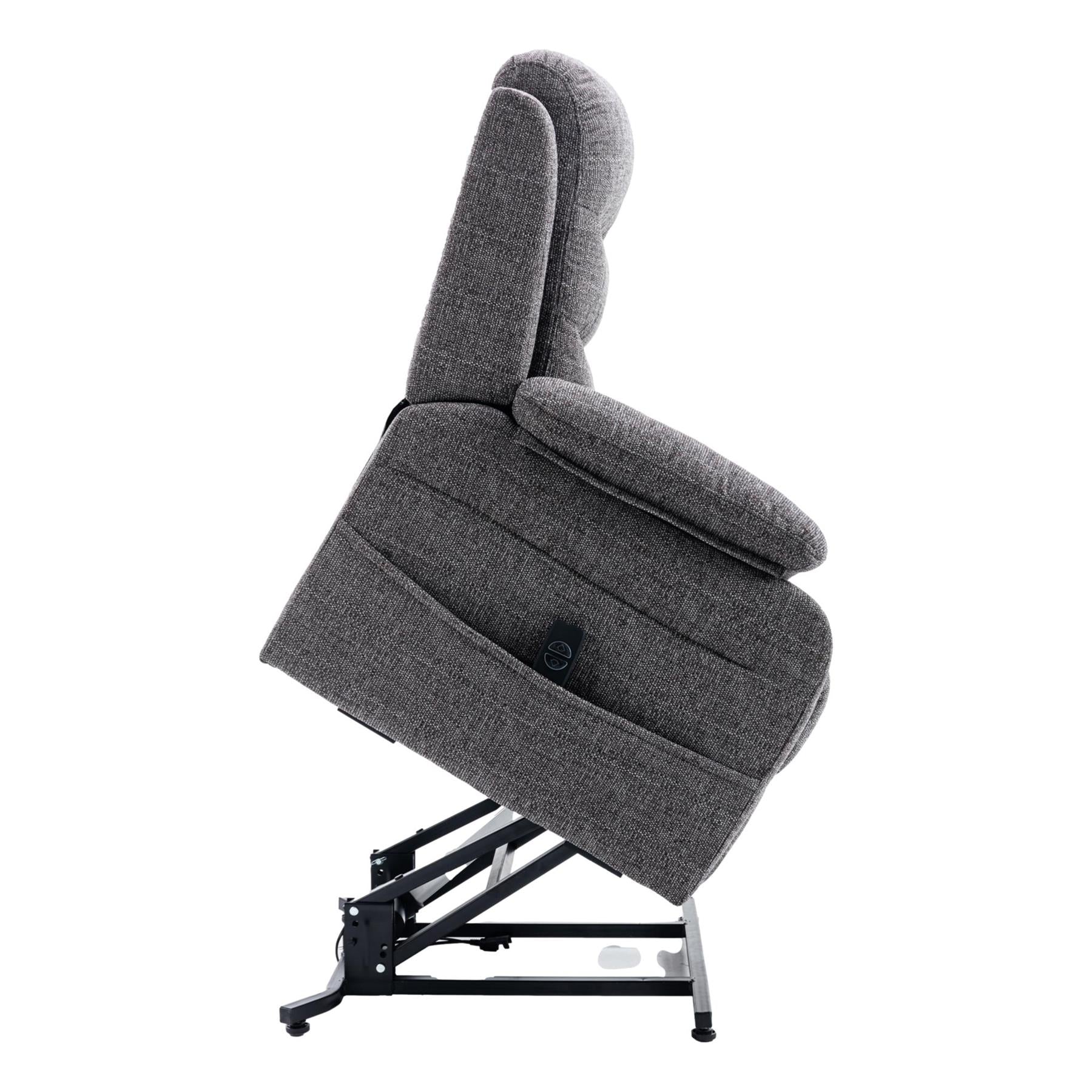The Bamford - Single Motor Riser Recliner Chair in Grey Fabric - Refurbished