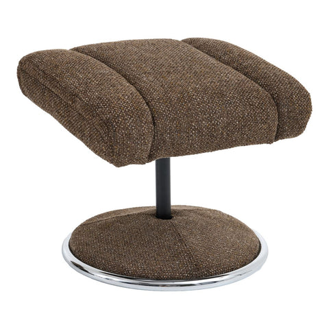 Sahara Swivel Recliner and Footstool in Espresso Fabric - image 7