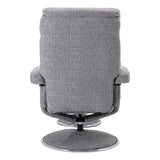 The Biarritz - Swivel Recliner Chair & Matching Footstool in Lisbon Rock Fabric - thumbnail 8
