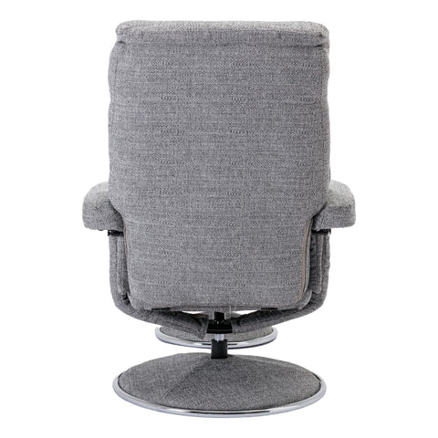 The Biarritz - Swivel Recliner Chair & Matching Footstool in Lisbon Rock Fabric - image 8