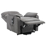 Henley Riser Recliner Chair Dual Motor Heat & Massage Grey Fabric - Refurbished - thumbnail 8