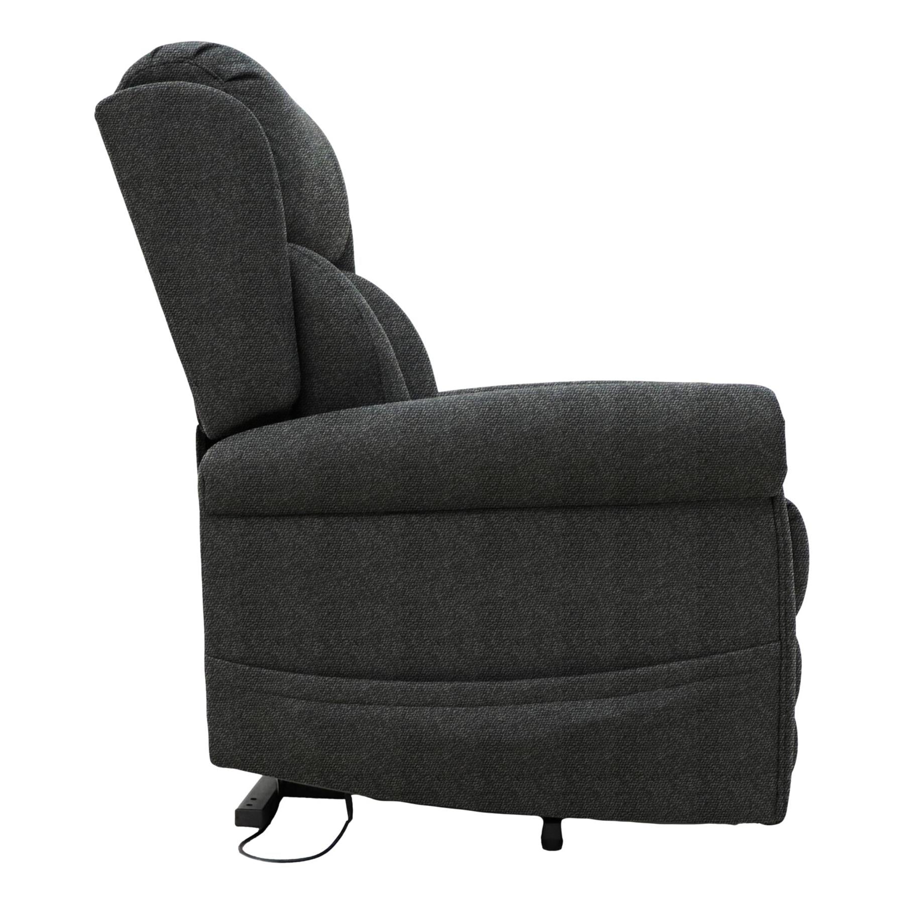 Nevis Grande – Triple Motor Riser Recliner Mobility Chair in Graphite Grey Fabric