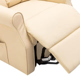 The Darwin - Dual Motor Riser Recliner Mobility Arm Chair in Cream - Clearance - thumbnail 8