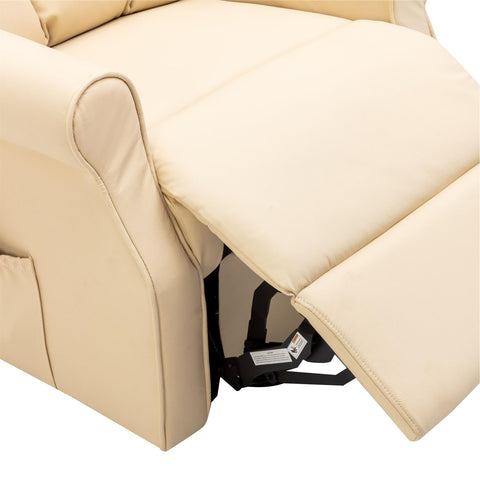 The Darwin - Dual Motor Riser Recliner Mobility Arm Chair in Cream - Clearance - image 8