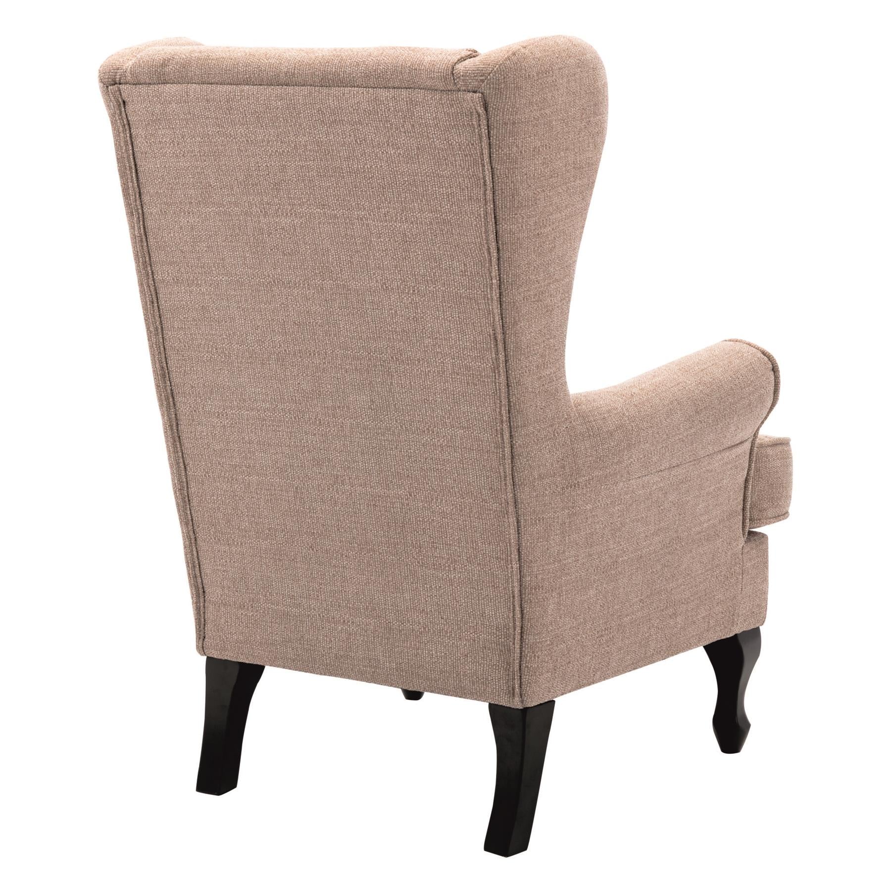 Nelson Fireside Chair in Wheat Fabric - 18.5" Height - Orthopedic Chair - Refurbished