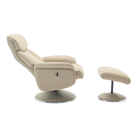 Sahara Swivel Recliner in Pebble Leather - image 4