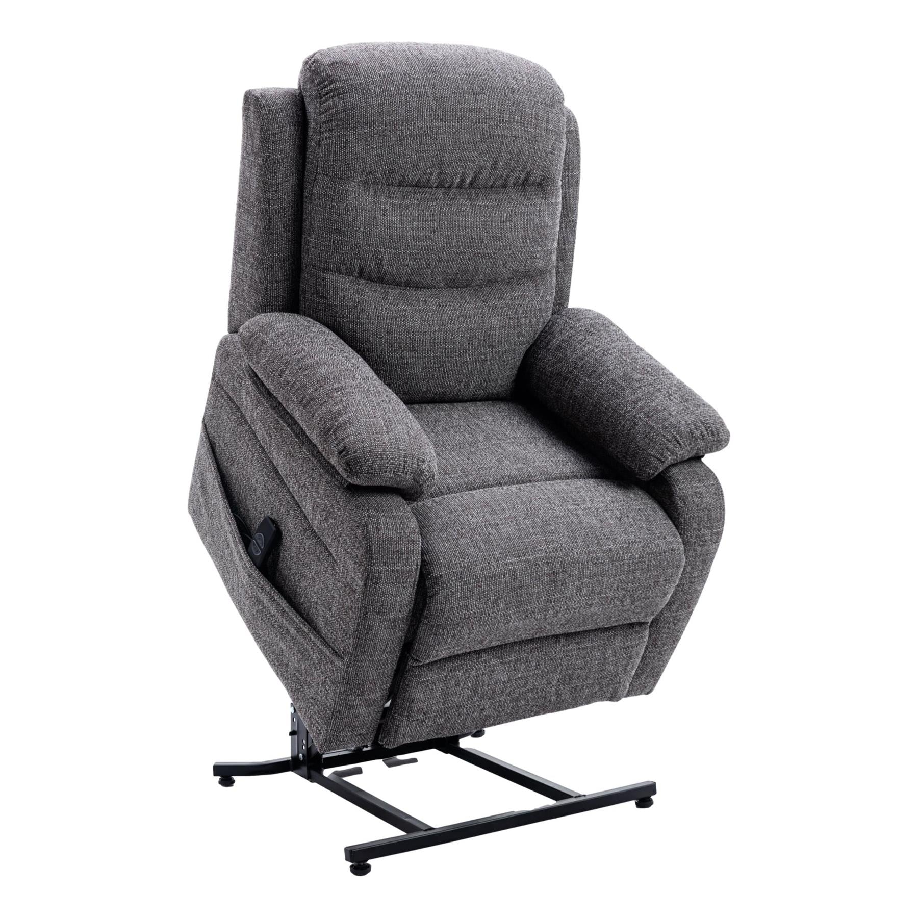 The Bamford - Single Motor Riser Recliner Chair in Grey Fabric - Refurbished