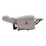 Nevis Healthcare – Triple Motor Riser Recliner Mobility Chair in Pebble 4-Way Stretch Faux Leather - thumbnail 4