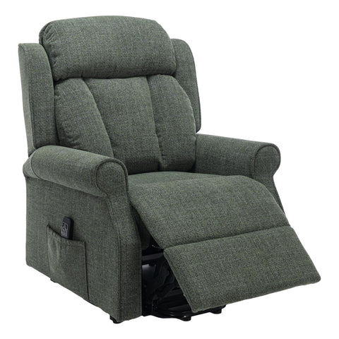 The Darwin - Dual Motor Riser Recliner Mobility Arm Chair in Fern Fabric - Refurbished - image 3