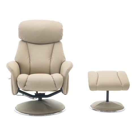Sahara Swivel Recliner in Pebble Leather - image 2