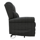 Nevis Petite – Triple Motor Riser Recliner Mobility Chair in Graphite Grey Fabric - thumbnail 4