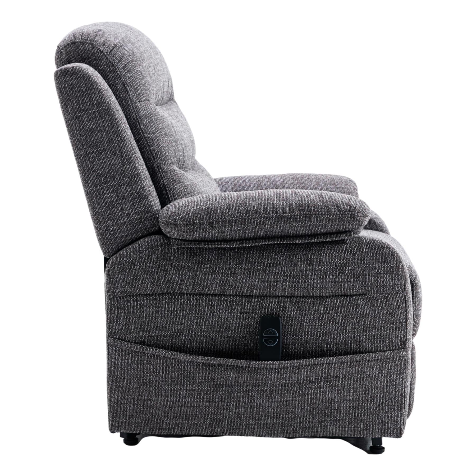 The Bamford - Single Motor Riser Recliner Chair in Grey Fabric - Refurbished