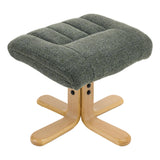 The Paris Swivel Recliner Chair & Footstool in Fern Fabric - thumbnail 9