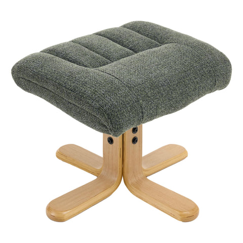 The Paris Swivel Recliner Chair & Footstool in Fern Fabric - image 9
