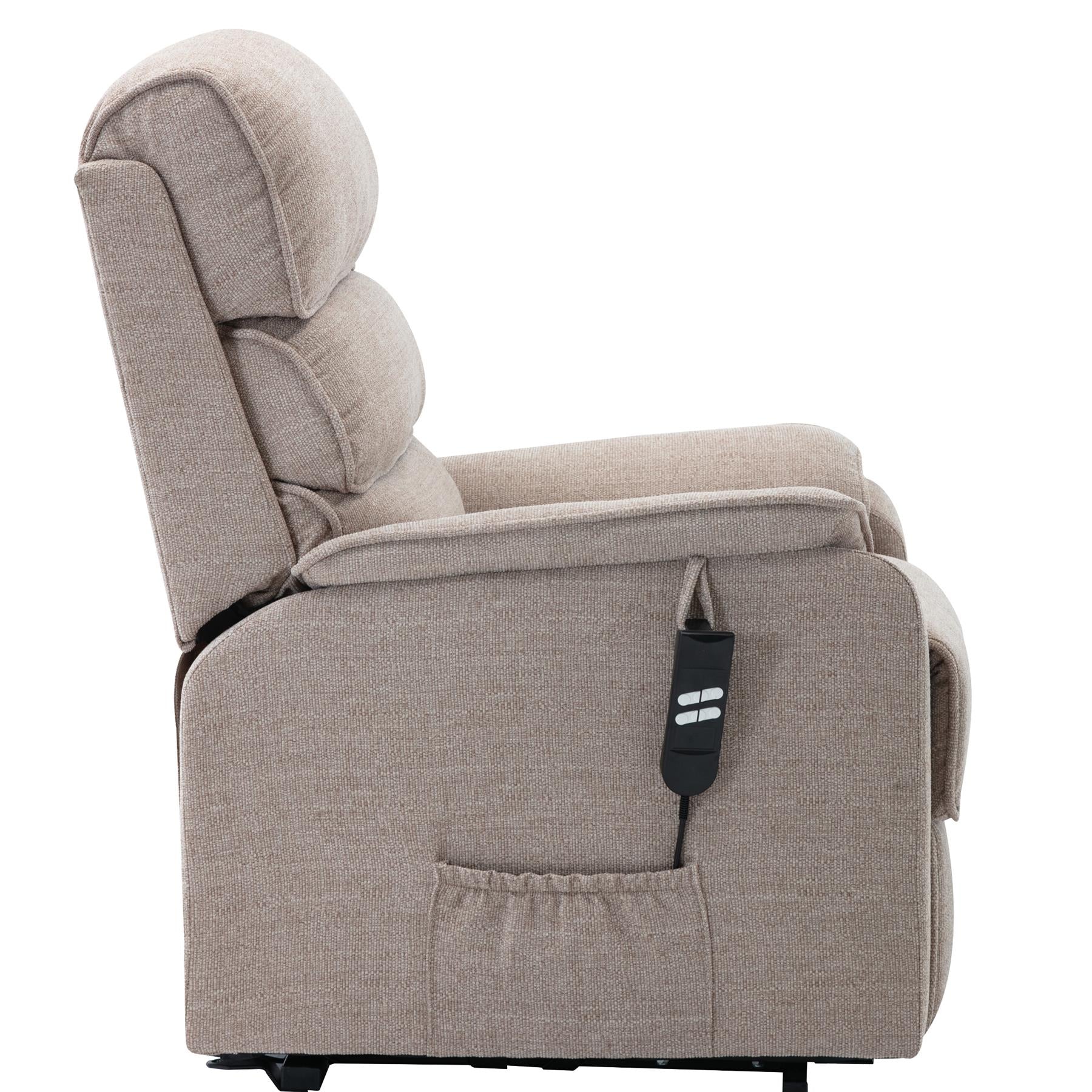 Henley Riser Recliner Mobility Chair, Dual Motor, Heat & Massage in Lisbon Wheat - Clearance - Minor Damage