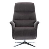 The Ontario Electric Swivel Recliner Chair, Integrated Footstool in Flint Fabric - Refurbished - thumbnail 2