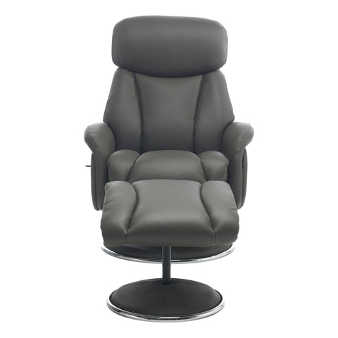 Sahara Swivel Recliner in Cinder Leather - image 9