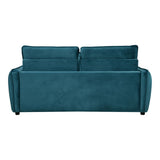 Titan 2 Seater Sofa Bed in Ocean Blue Fabric - thumbnail 4