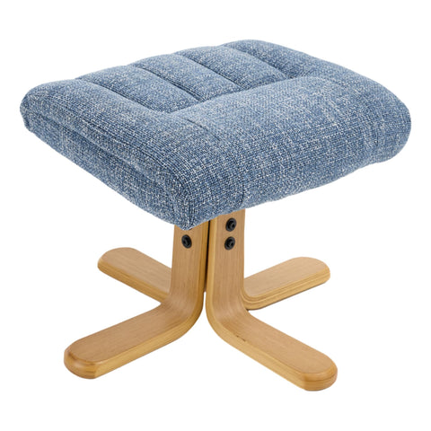 The Paris Swivel Recliner Chair & Footstool in Ocean Fabric - image 9