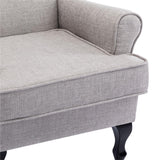 Nelson Fireside Chair in Silver Fabric - 18.5" Height - Orthopedic Chair