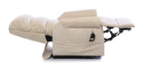 The Augusta - Dual Motor Riser Recliner Mobility Chair in Soft Fabric Finish - Cream