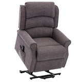 The Perth - Dual Motor Riser Recliner Mobility Chair in Lisbon Grey Fabric