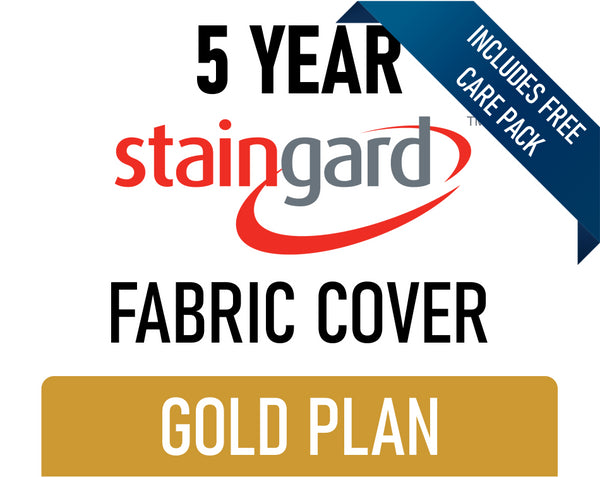 5 Year Stain & Accidental Damage Cover - Fabric - Gold - Includes Care Pack