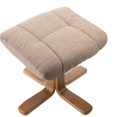 Cairo Swivel Recliner Chair & Footstool in Wheat Lisbon Fabric Morris Living