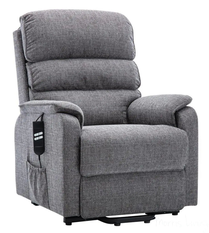 Valencia Dual Motor Riser Recliner Mobility Lift Chair in Grey Fabric GFA - image 1