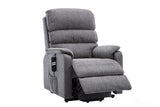 Valencia Dual Motor Riser Recliner Mobility Lift Chair in Grey Fabric GFA - thumbnail 2