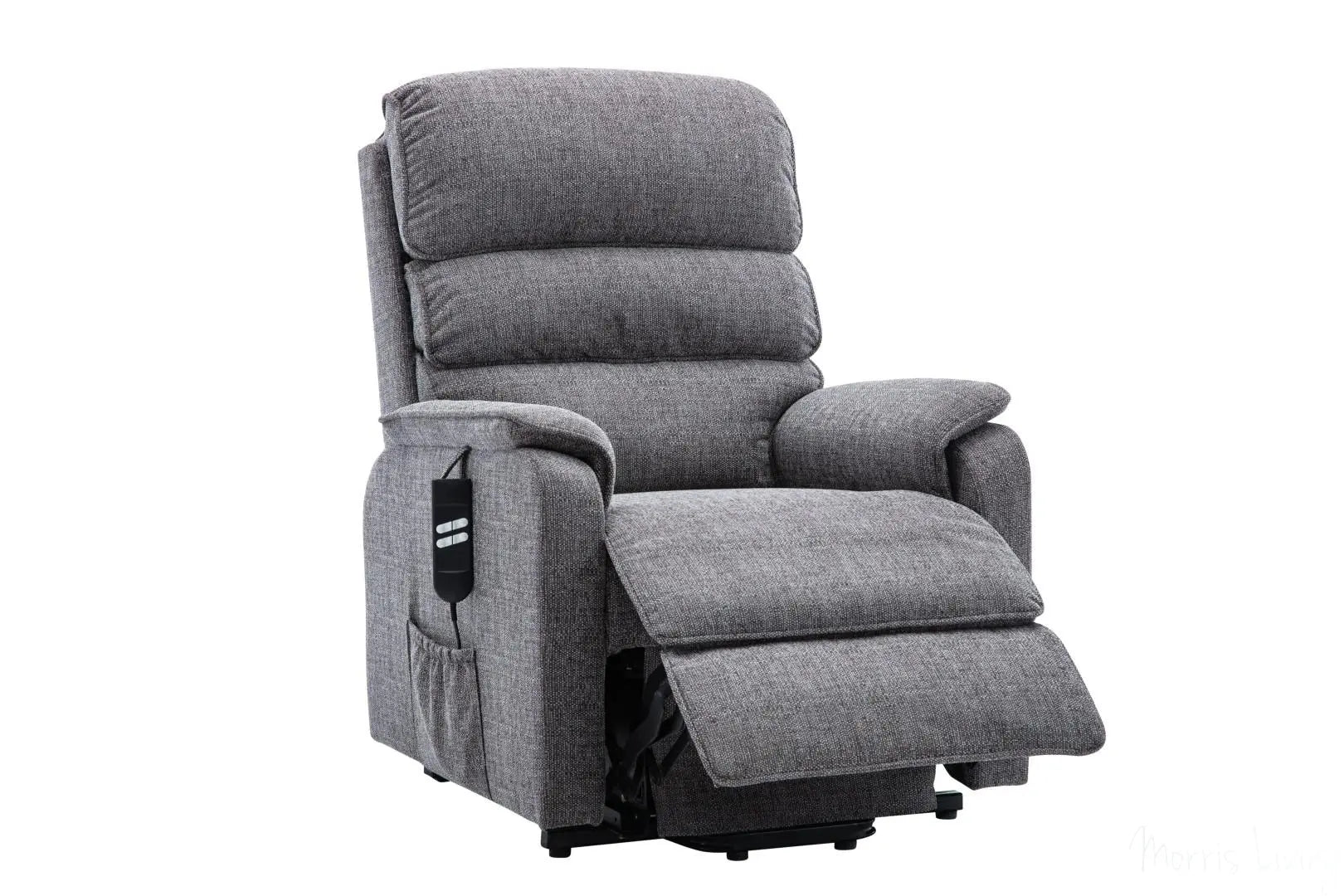 Valencia Dual Motor Riser Recliner Mobility Lift Chair in Grey Fabric GFA