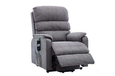 Valencia Dual Motor Riser Recliner Mobility Lift Chair in Grey Fabric GFA - image 2