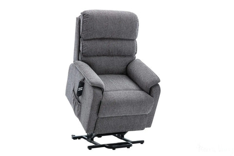 Valencia Dual Motor Riser Recliner Mobility Lift Chair in Grey Fabric GFA - image 4