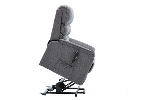 Valencia Dual Motor Riser Recliner Mobility Lift Chair in Grey Fabric GFA - image 5
