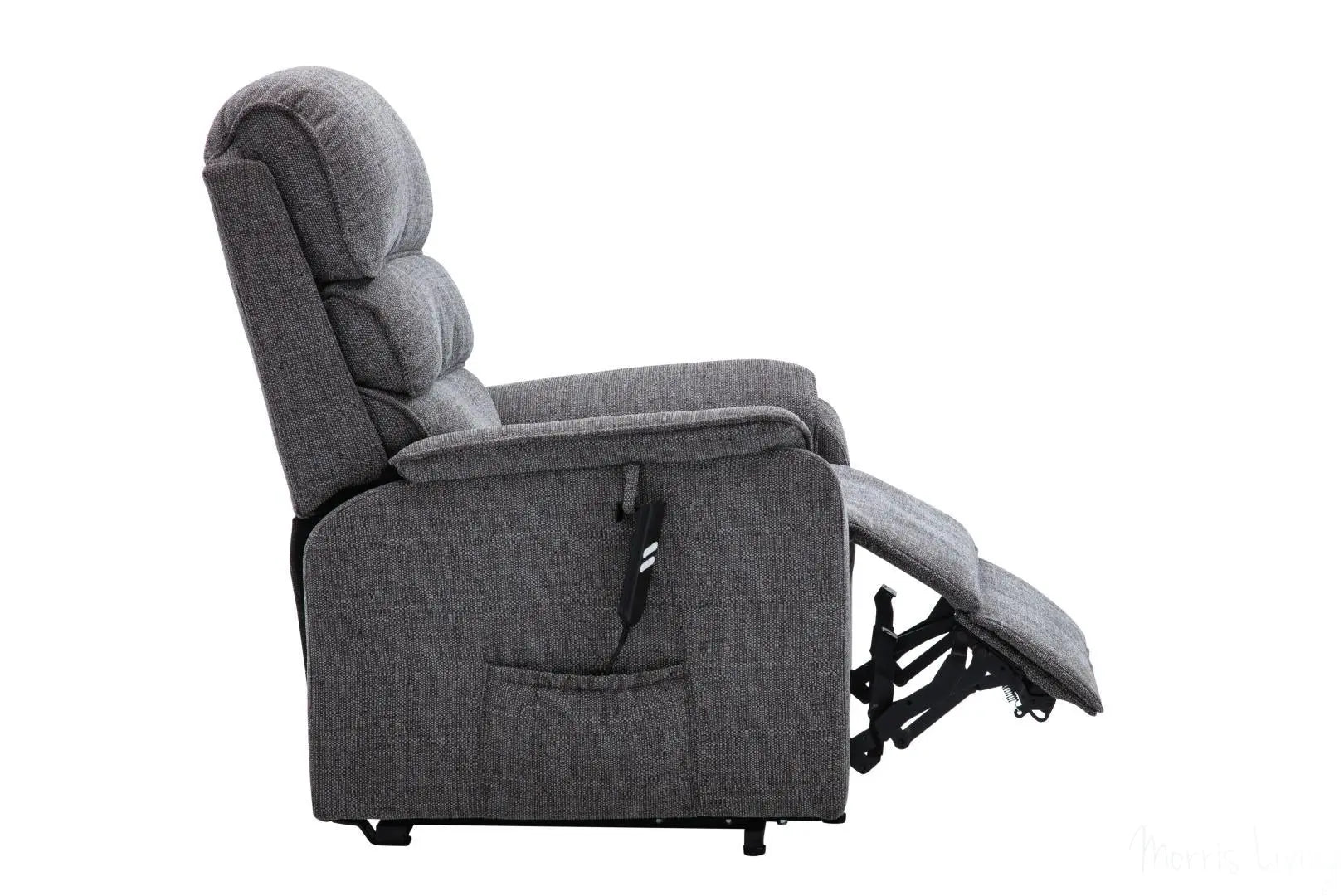 Valencia Dual Motor Riser Recliner Mobility Lift Chair in Grey Fabric GFA