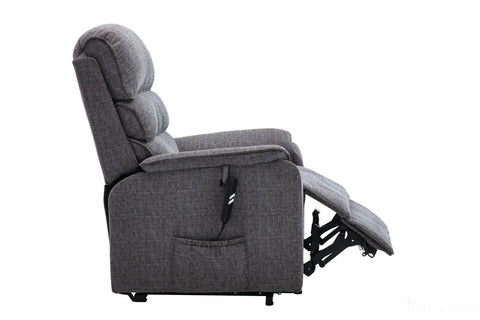 Valencia Dual Motor Riser Recliner Mobility Lift Chair in Grey Fabric GFA - image 6